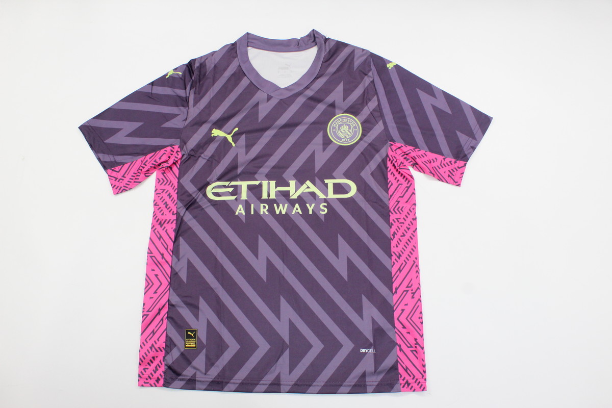 AAA Quality Manchester City 23/24 GK Purple Soccer Jersey